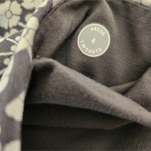 Lululemon Wunder Under Long Twiggy Printed Nimbus/Soot Light 4 Tall Inseam - Picture 9 of 9